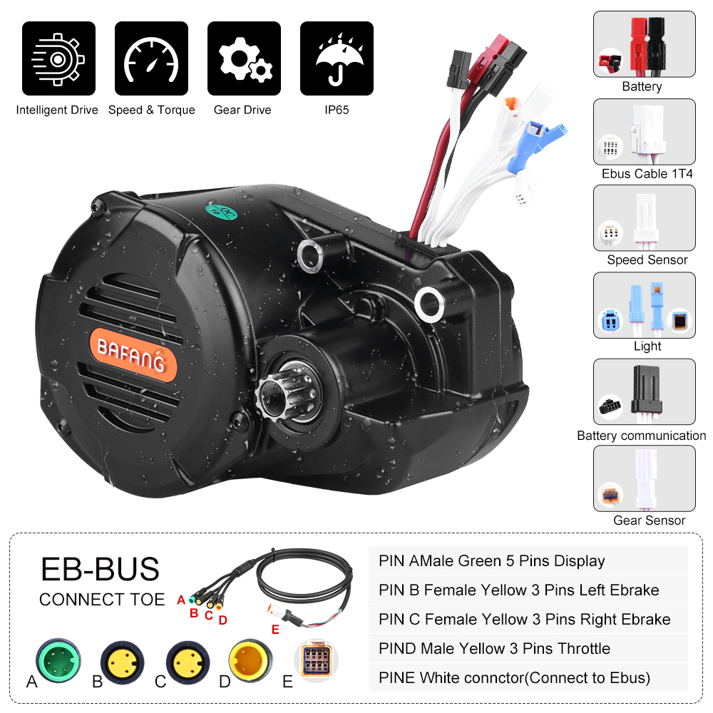 Bafang M620 G510 1000W Mid Dri - Mid Drive Motor Kit 52V 1000W ulasan dan harga