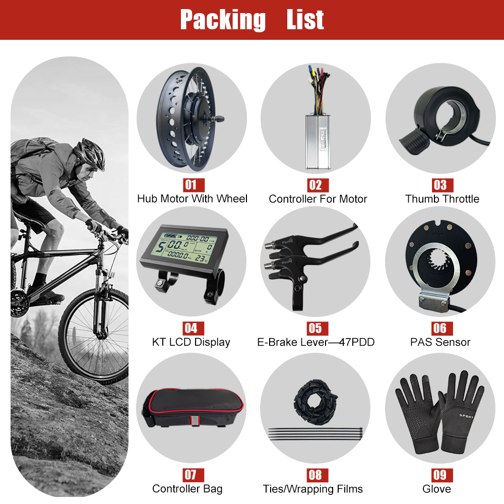 Fat E-Bike Conversion Kit 48V  - 72V 5000W Hub Motor Kit ulasan dan harga