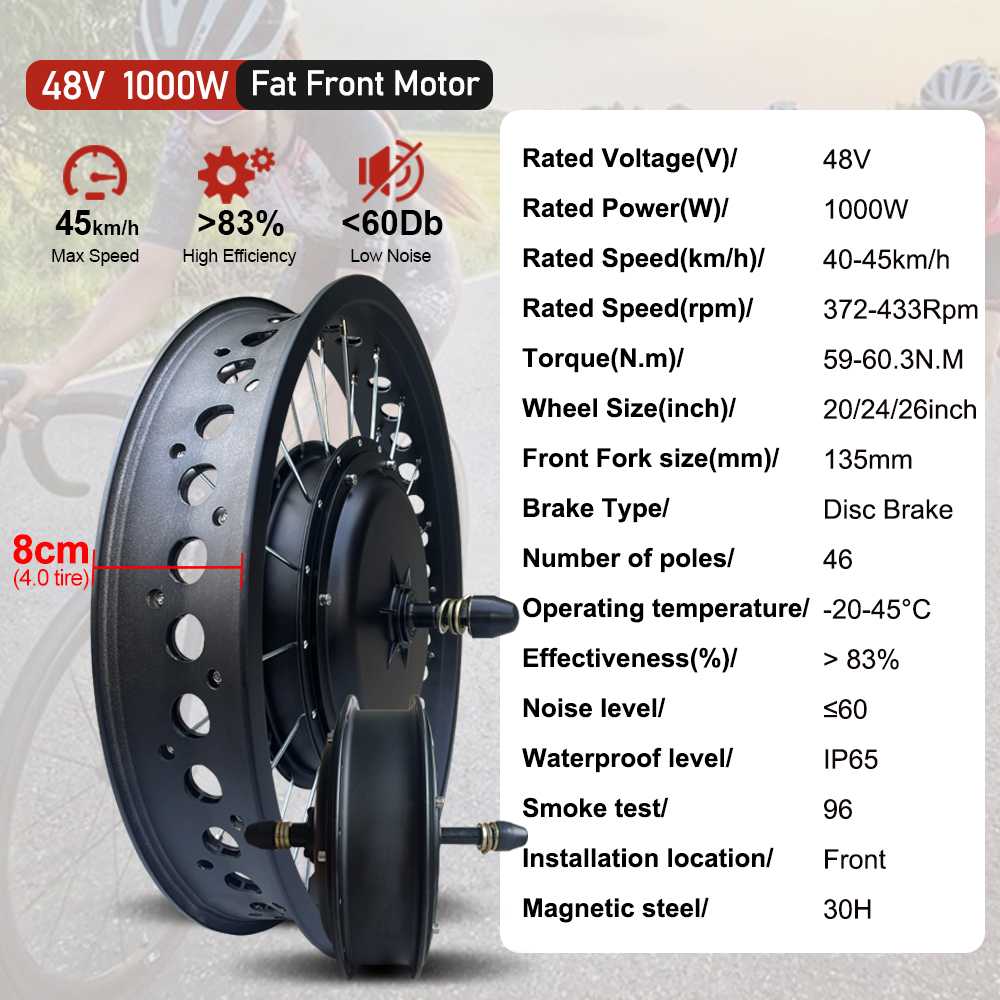 Fat E-Bike Conversion Kit 48V  - 72V 5000W Hub Motor Kit ulasan dan harga